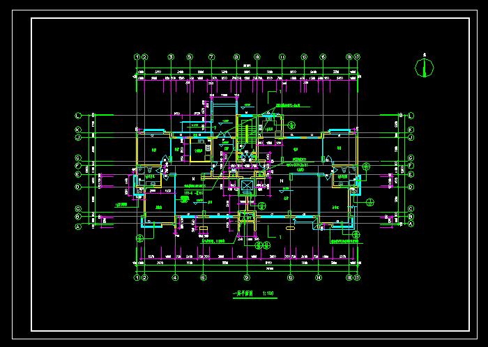 农家小型别墅设计CAD建筑图4