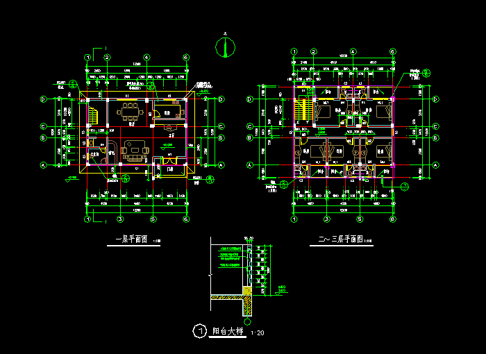 别墅全套CAD设计建筑图7