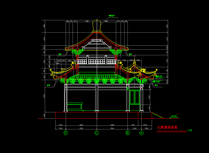 完整的古建CAD施工图纸1