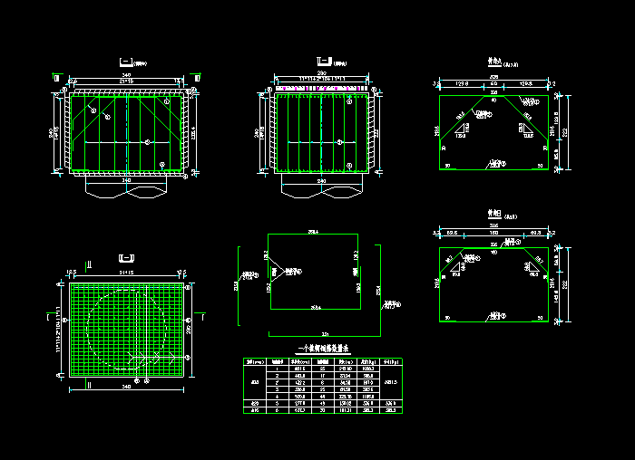 大桥箱梁承台钢筋CAD设计图纸5