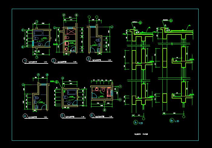 6层住宅楼设计CAD施工图3