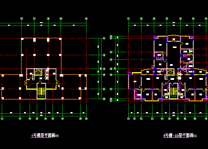 高楼房屋设计施工平面图