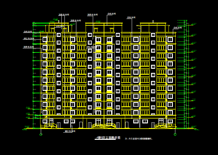 高楼建筑设计施工图纸分享