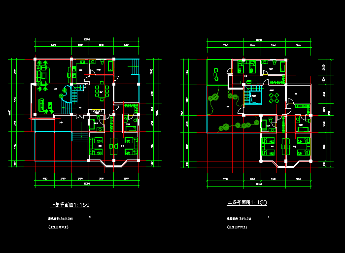 宾馆别墅建筑施工图纸3