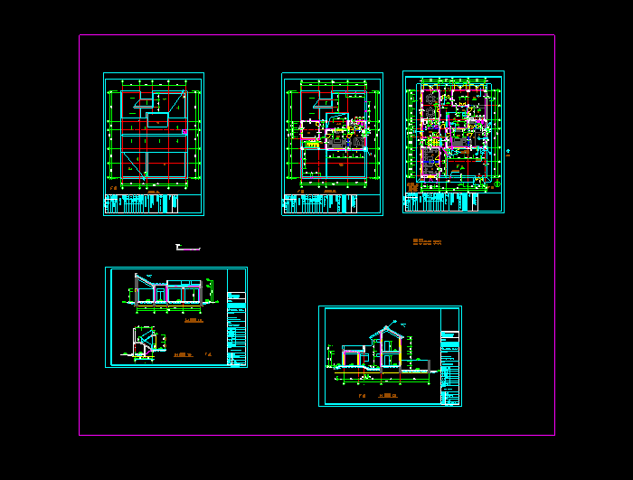 农村自建房cad建筑图2