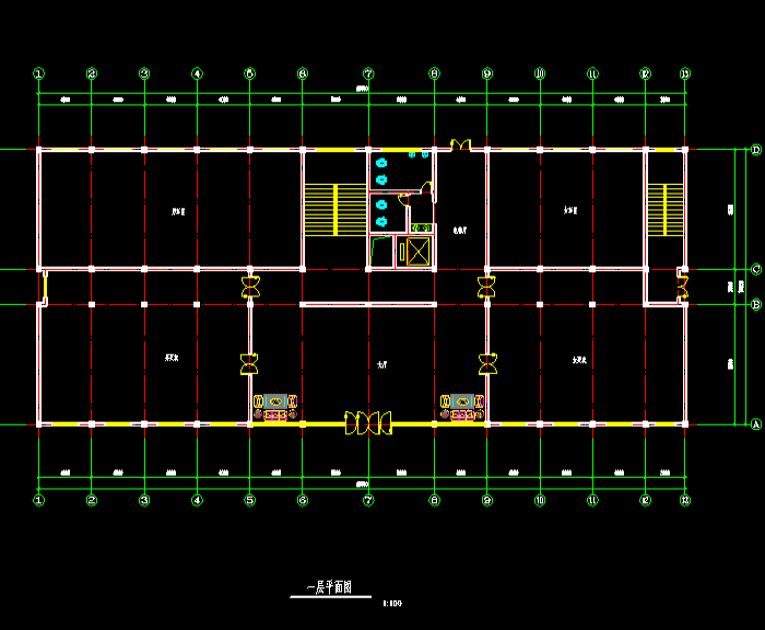 休闲中心娱乐设施建筑施工图