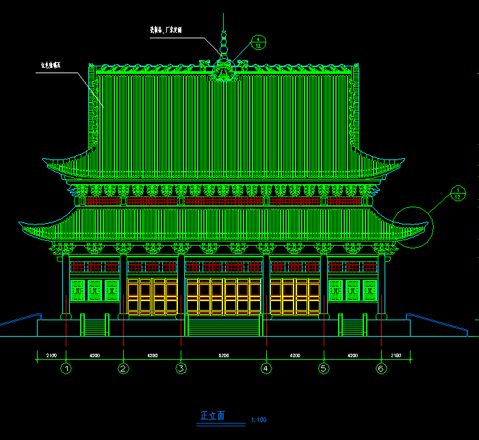 北京古典民居建筑CAD方案图4