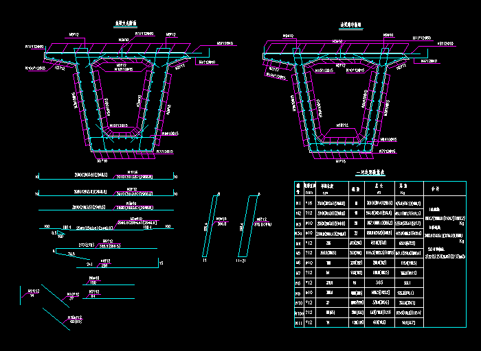 大桥桥墩钢筋CAD设计图纸6