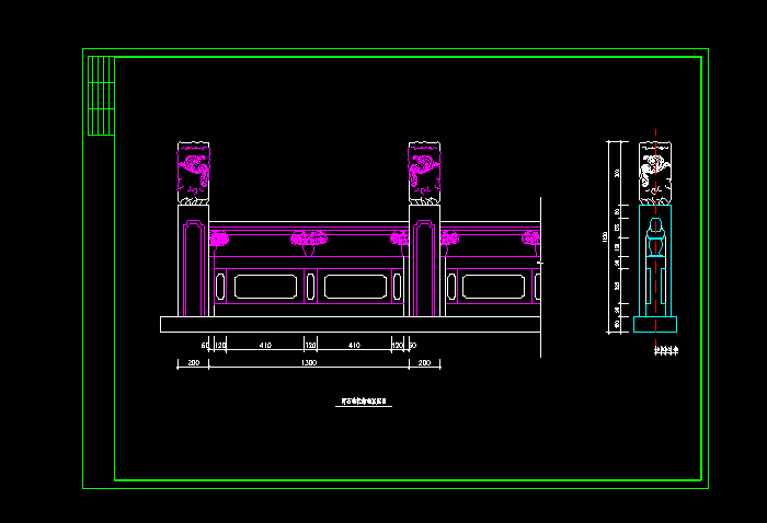 古典石桥建筑CAD施工图2