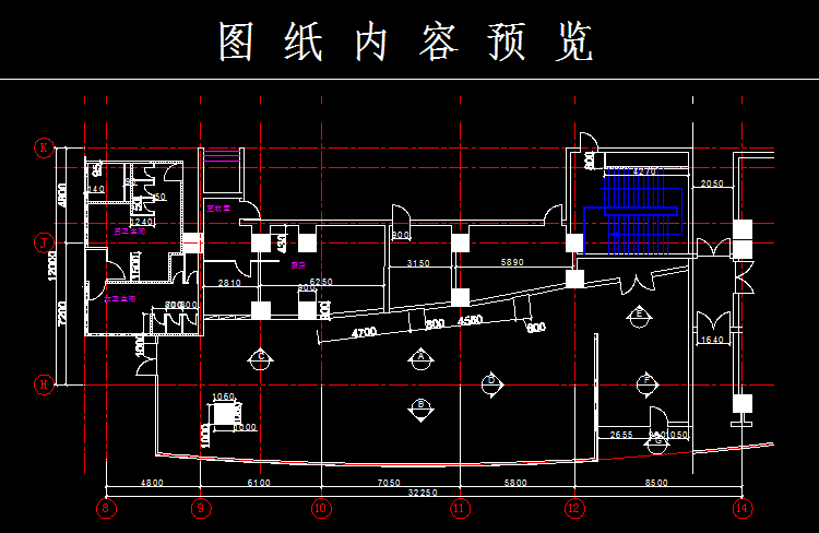 咖啡吧建筑平面图