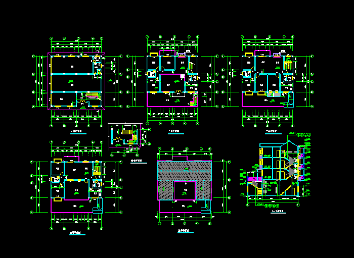 私人住宅CAD建筑施工图纸2