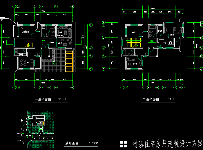 别墅建筑结构施工图纸4