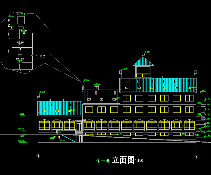 某小区商店建筑CAD施工图