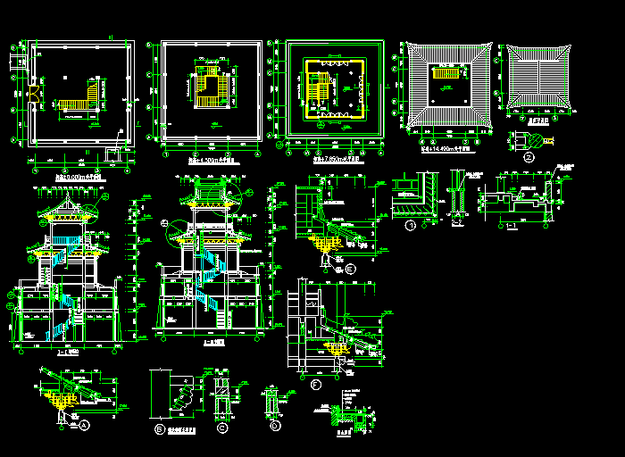 古建筑全套CAD设计施工图1