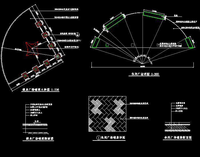 某文化广场平面规划CAD图纸5