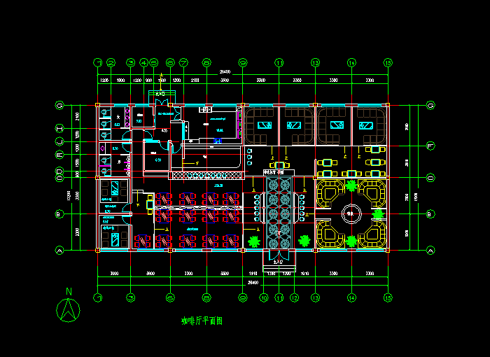 藏式风格CAD设计建筑图纸7