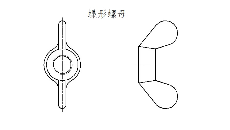 蝶形螺母