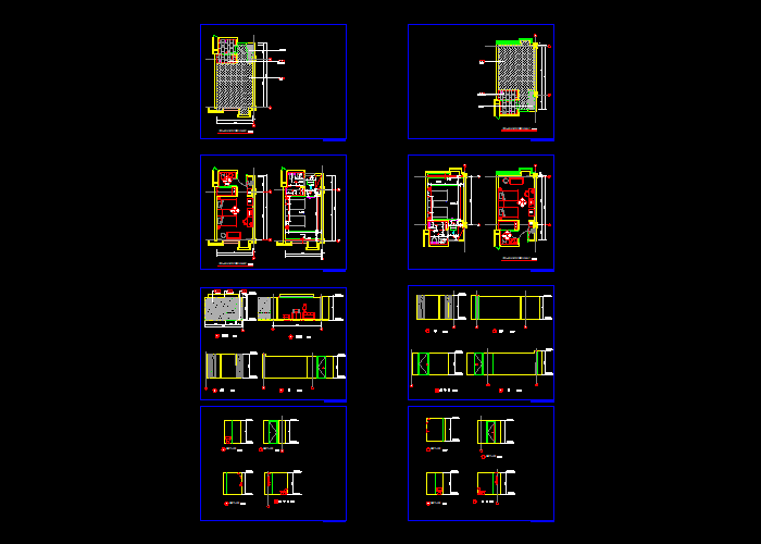 酒店客房CAD设计施工图纸8
